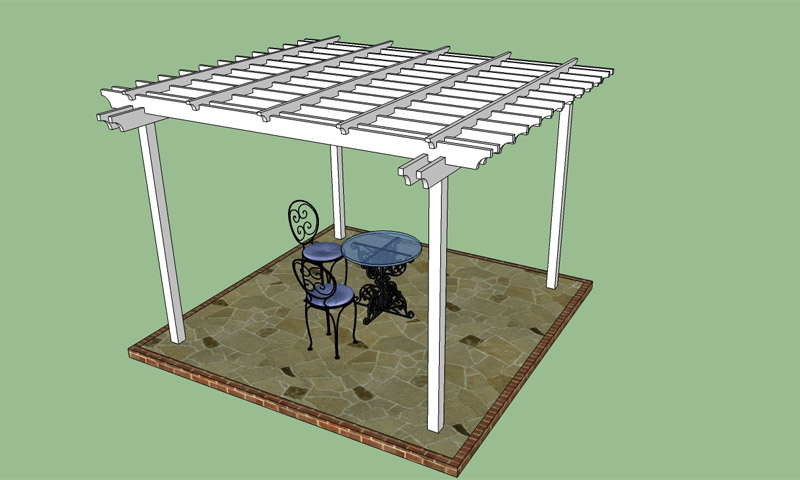 Construction de pergola de bricolage - instructions