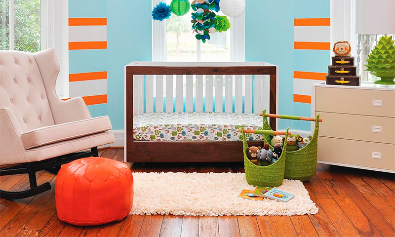 Couleur de la chambre des enfants - options de design