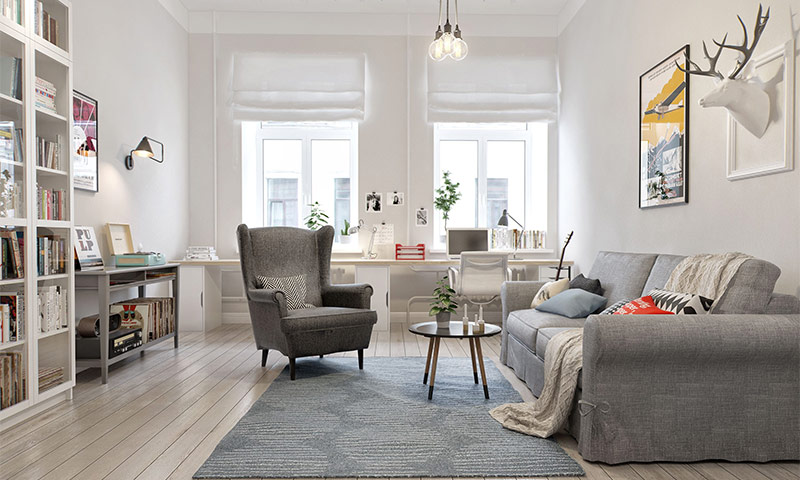 Exemples d'appartements de style scandinave