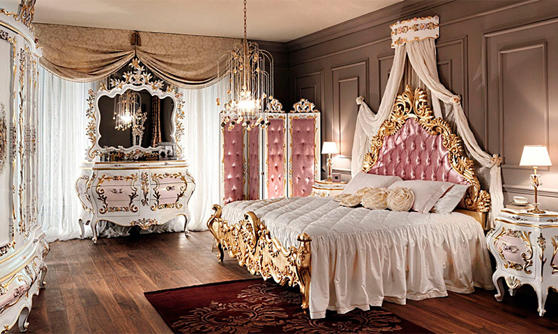 Style rococo à l'intérieur et son utilisation