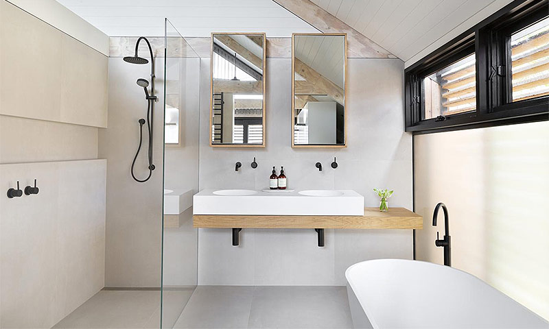 Salle de bain de style scandinave